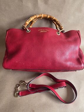 Gucci Bamboo Shopper Leather Tote